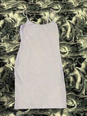 Urban Outfitters Lavender Ribbed Slip Dress